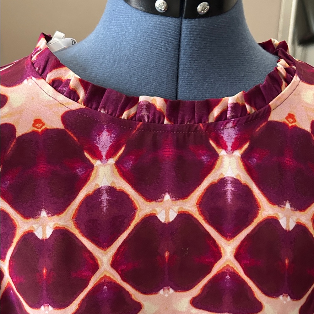 DR2 Purple Patterned Women's Top - Picture 5 of 7
